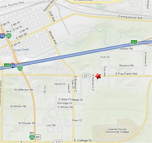 Map to Mountain Stone Landscape Supply